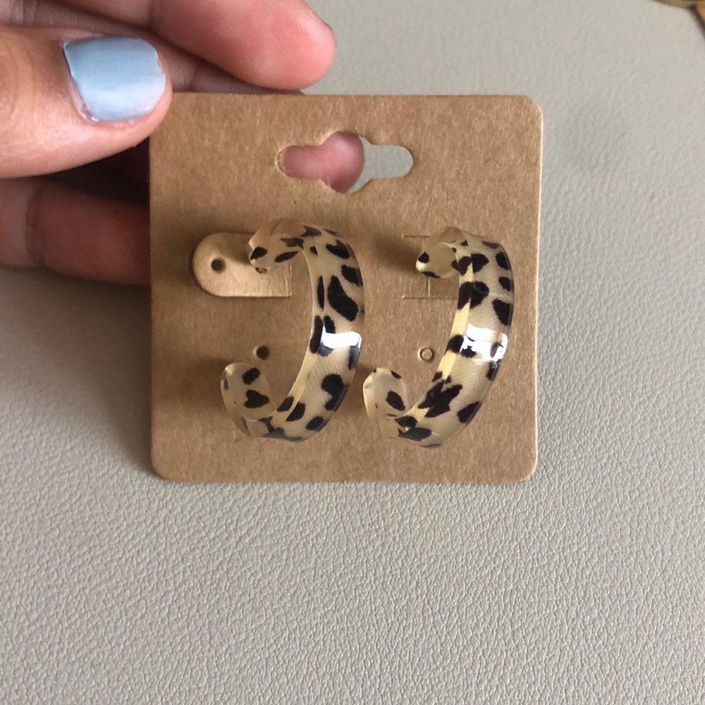 Cute animal print earrings